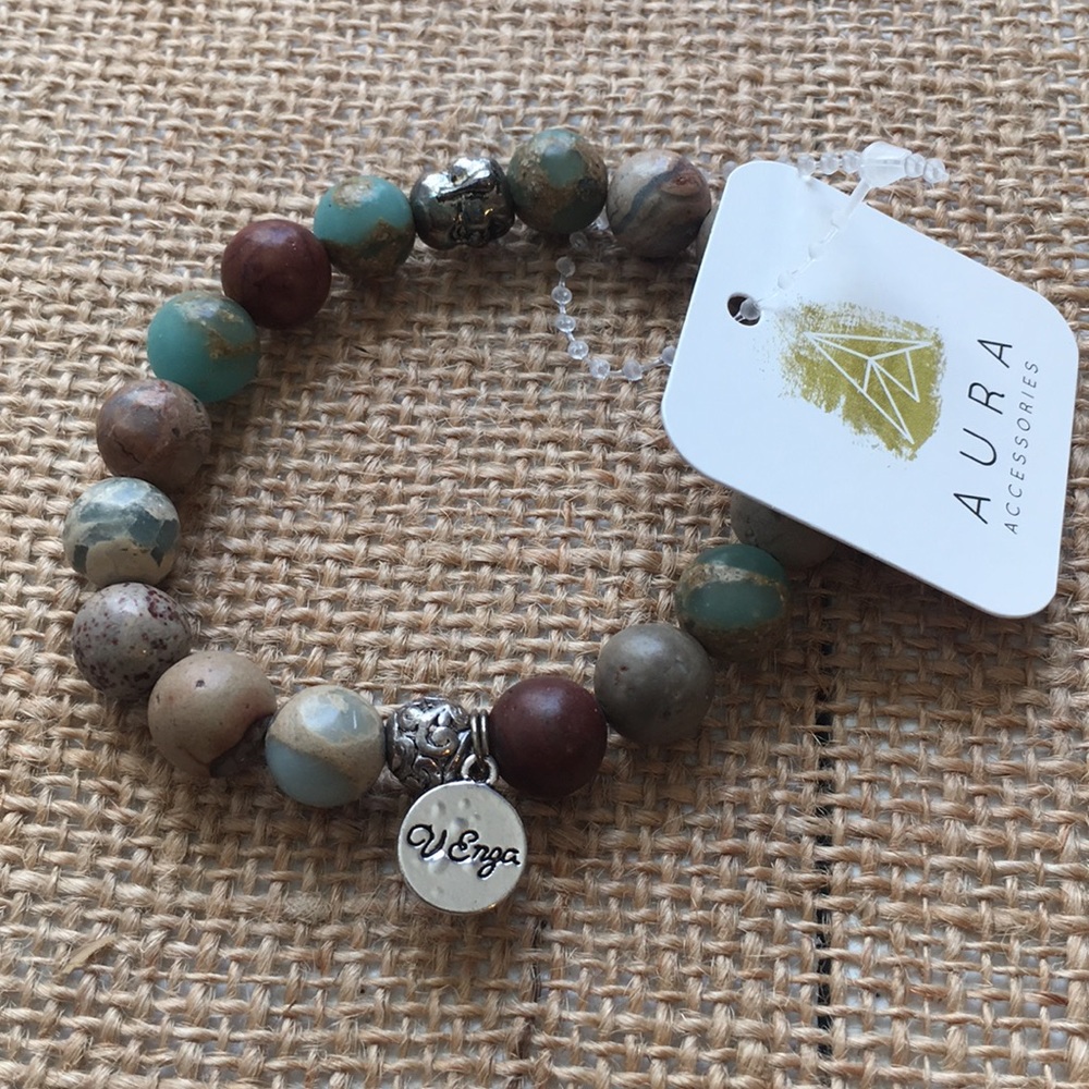 NEW! 🖤 Aura’s Beaded Buddha Stone Bracelet